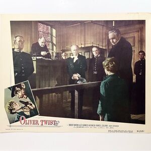 OLIVER TWIST LOBBY CARD / 1951 1st American Release / 11x14 Inches / DAVID LEAN